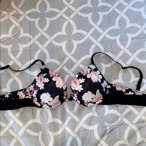 PINK floral wear everywhere push up bra